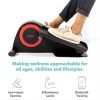 Transform Your Workspace with Cubii Pro: Under Desk Elliptical for Home Exercise, Bluetooth Sync, Whisper Quiet, Noir Elegance