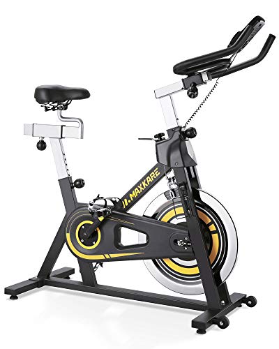 MaxKare Indoor Cycling Bike - Stationary Exercise Bike with LCD Monitor