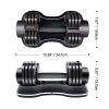 ATIVAFIT Adjustable Dumbbell for Workout Strength Training Fitness