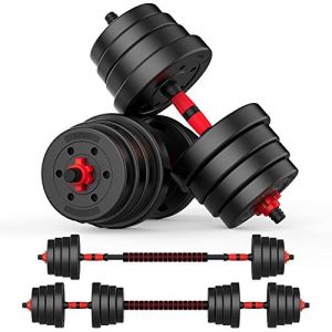 44 Lbs Adjustable Dumbbell Barbell - 12 Adjustable Dumbbell Pieces