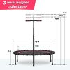 Mini Trampoline with Adjustable Handle Fitness Rebounder