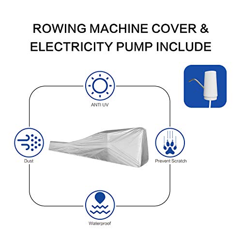 Mr. Rudolf Water Rowing Machine with Bluetooth Monitor