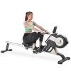 Magnetic Rowing Machine with LED Monitor and Adjustable Resistance