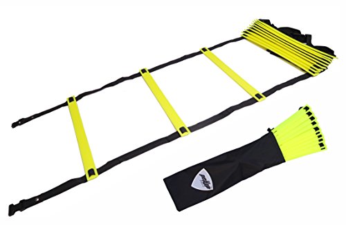 Ziolte Agility Flat Speed Ladder with 8 rungs, 4m Long Plastic