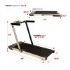 ASUNA Space Saving Treadmill, Motorized with Speakers