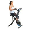 Exerpeutic Bluetooth Smart Foldable Bike with Resistance Bands