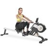 Magnetic Rowing Machine with LED Monitor and Adjustable Resistance