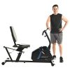 Exerpeutic Easy Step Thru Magnetic Recumbent Exercise Bike