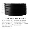 Zion Fitness Onyx 2 Inch 260 Lb Bumper Plates Set