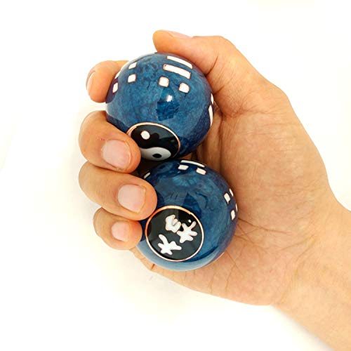 Top Chi Tai Chi Baoding Balls with Bamboo Stand