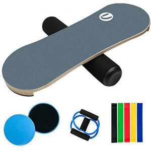 Balance Board Trainer - Wooden Roller Board for Surfing