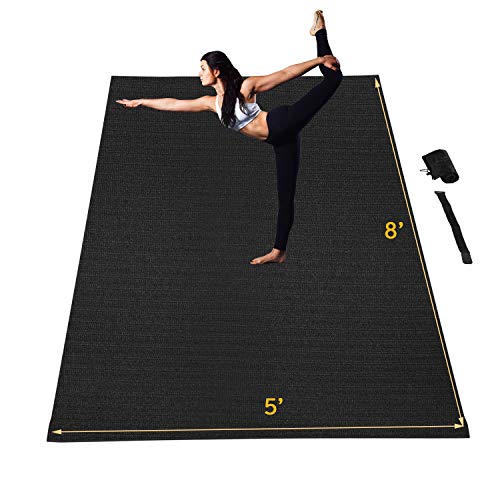 Wesfital Extra Large Yoga Mat Exercise Mat 8'x5'(96"x 60") x7mm