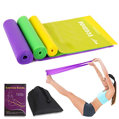 Different Strength Exercise Resistance Bands Set of 3