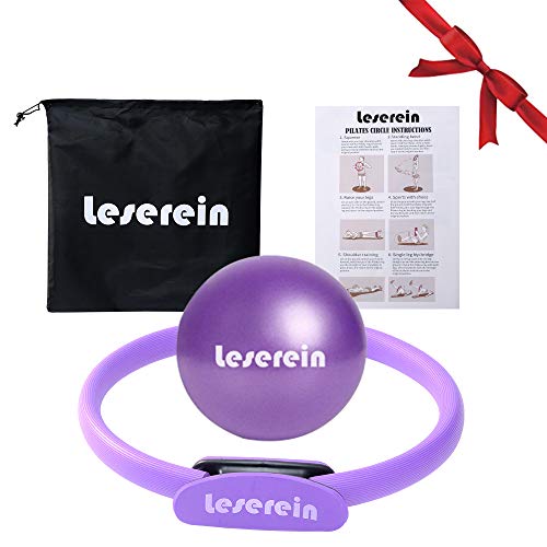 LESEREIN 2Pcs Pilates Ring Set-Unbreakable Fitness Circle and Pilates