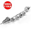 AOCEOSK 110 lbs Adjustable Dumbbells Barbell Weights Set