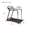 Low-Impact Walking Treadmill with Extended Handrails – Sunny Health & Fitness SF-T7857