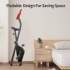 pooboo Foldable Exercise Bike with LCD Display Stationary Bike