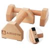 airogym Push-up Stand, 2 PCS Wood Pushup Bars Non-Slip