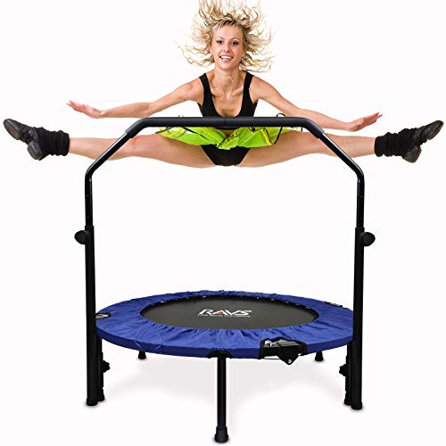 Ravs Mini Trampoline for Kids Adults, 40" Foldable Fitness Rebounder