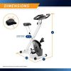 Marcy Foldable Exercise Bike with Adjustable Resistance for Cardio Workout