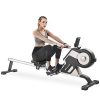 Magnetic Rowing Machine with LED Monitor and Adjustable Resistance
