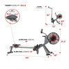 Sunny Health & Fitness Air Plus Magnetic Resistance Rowing Machine