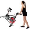 Bike Belt Drive Indoor Cycling Bike with LCD Monitor