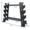 XPRT Fitness Rubber Dumbbell Stand – Dumbbell Storage Rack