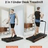 UREVO 2 in 1 Under Desk Treadmill, 2.5HP Folding Electric Walking