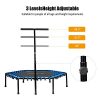 Goplus 51" Fitness Trampoline, Silent Bungee Rebounder
