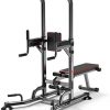 Power Tower Pull Up Bar Dip Station Adjustable Height