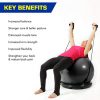 Yoga and Pilates Exercise Ball Chair for Gym, Home, or Office