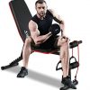 Foldable Incline Decline Sit Up Exercise benc Weight Bench Adjustable