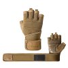 DIBEAR Gym Workout Gloves, Half Finger Weight Lifting Gloves