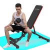 GOFLYSHINE Flat Bench Adjustable Weight Bench for Home Exercise