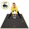 Large Exercise Non-Slip Rubber Workout Mat for Home Gym