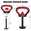 PINROYAL Adjustable Kettlebell Handle for Plates Weights