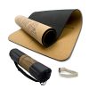Cork Yoga Mat,7mm Thick Yoga Mat Eco Friendly,72 x 24 Inch