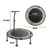 Portable Fitness Trampoline with Adjustable Foam Handle
