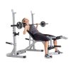 Weider Platinum Utility Bench, Squat Rack, Black