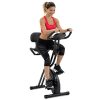 Folding Exercise Bike with 10-Level Adjustable Magnetic Resistance