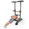 Vlemua Power Tower Dip Station Adjustable Pull Up Bar