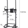 ZENOVA Power Tower Height Adjustable Dip Stand