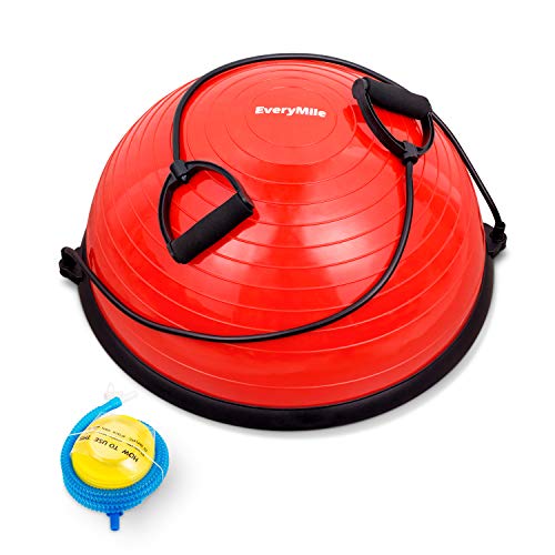 Balance Trainer Stability Yoga Exercise Ball with Resistance Bands & Pump