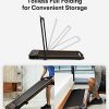 UREVO 2 in 1 Under Desk Treadmill, 2.5HP Folding Electric Walking