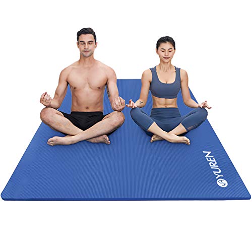 Yoga Mat Large Exercise Workout Fitness Mat 2/5 inch for Home Gym