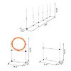 Training Set Dog Obstacle Exercise Adjustable Jump Ring