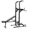 Power Tower Dip Station High Capacity 800lbs w/Weight Sit Up Bench