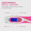 Kuject Skipping Rope Pink, Adjustable Weighted Handle Jump Rope