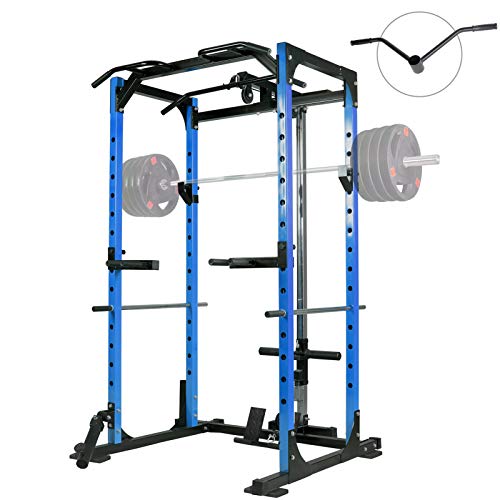 Mikolo Power Cage, 1000LBS Power Rack with LAT Pull Down